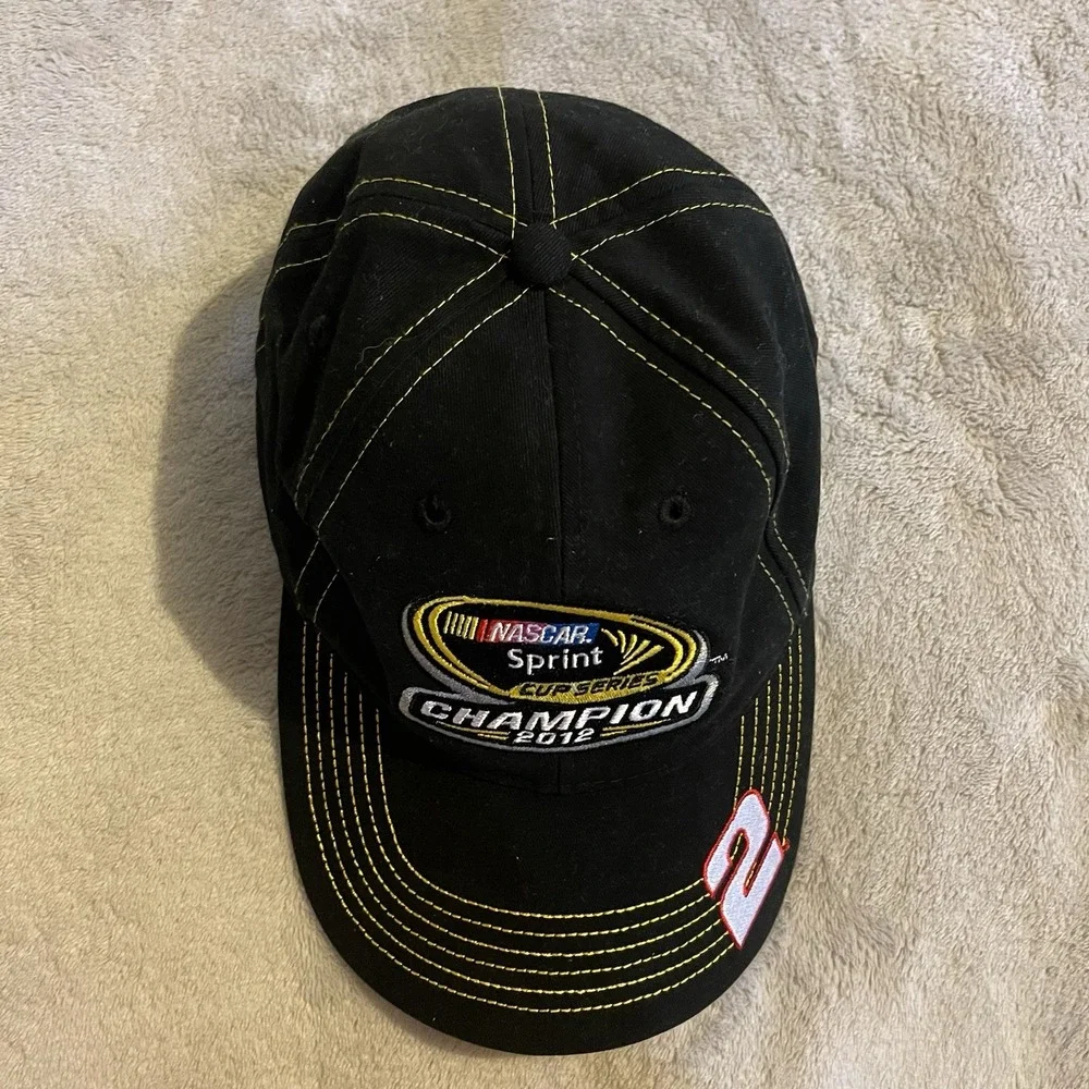 Nascar Hat Men One Size Black Chase Authentics Racing Adjustable‎ Trucker Cap